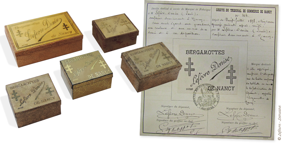 Bergamote de Nancy : boites de Bergamottes de Nancy